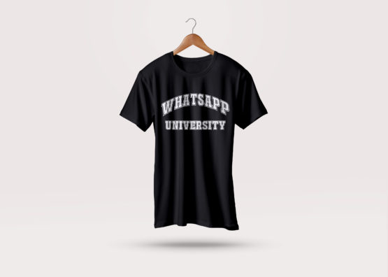 WhatsApp Univ - Black - Tee